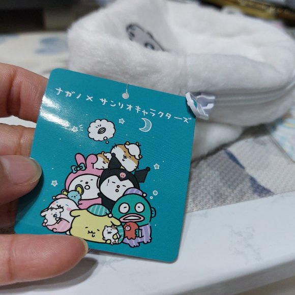 Soft Furry White Sanrio Cinnamoroll Pouch Mini Purse Bag Made In Japan - Picture 4 of 8